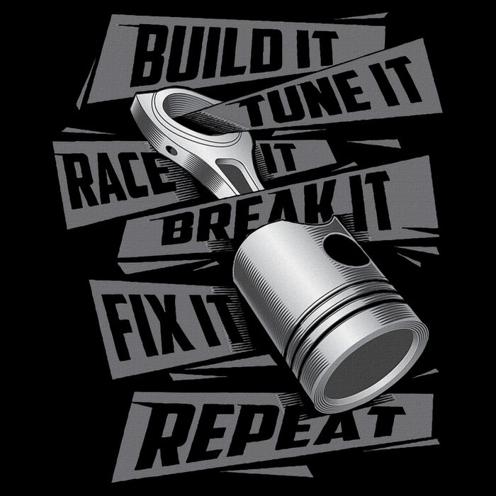 Build It Tune It Race It Break It Race Car Enthusiast Mousepad