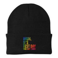 Bruh It's Test Day You Got This Testing Day Teacher Beanie