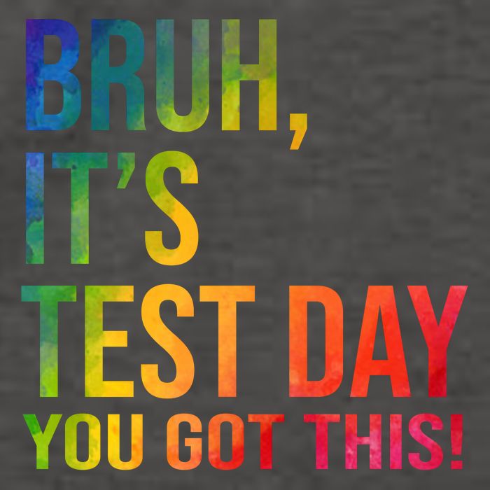 Bruh It's Test Day You Got This Testing Day Teacher Vector Backpack