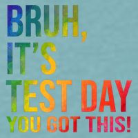 Bruh It's Test Day You Got This Testing Day Teacher Sueded Cloud Jersey T-Shirt
