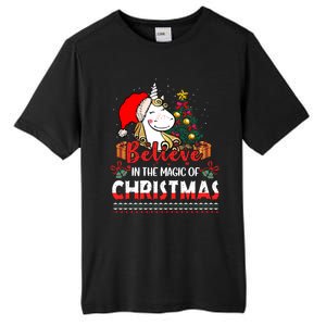 Believe In The Magic Of Christmas Gift Tall Fusion ChromaSoft Performance T-Shirt