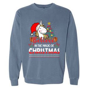 Believe In The Magic Of Christmas Gift Garment-Dyed Sweatshirt