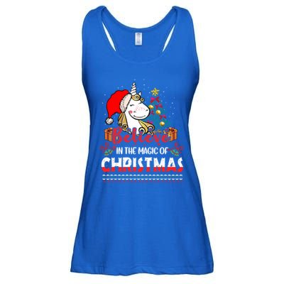 Believe In The Magic Of Christmas Gift Ladies Essential Flowy Tank