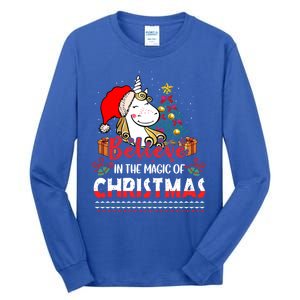 Believe In The Magic Of Christmas Gift Tall Long Sleeve T-Shirt