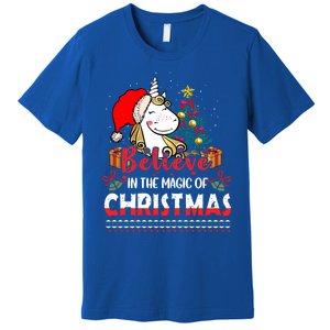 Believe In The Magic Of Christmas Gift Premium T-Shirt