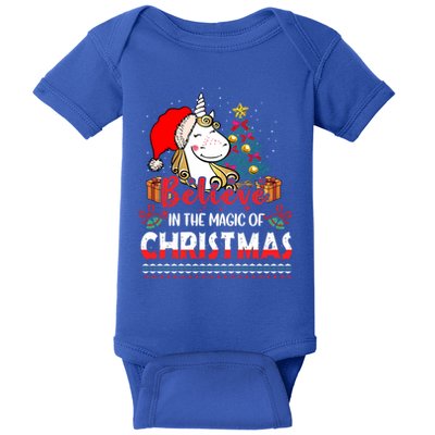 Believe In The Magic Of Christmas Gift Baby Bodysuit