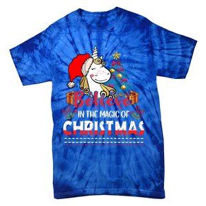 Believe In The Magic Of Christmas Gift Tie-Dye T-Shirt