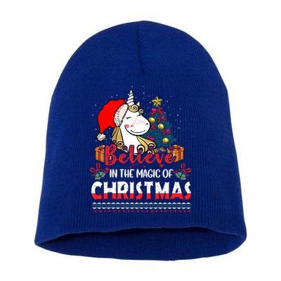 Believe In The Magic Of Christmas Gift Short Acrylic Beanie