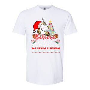 Believe In The Magic Of Christmas Gift Softstyle CVC T-Shirt