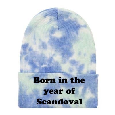 Born In The Year Of Scandoval Baby Tie Dye 12in Knit Beanie