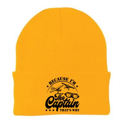 Because Im The Captain Thats Why Pilot For Men Women Knit Cap Winter Beanie