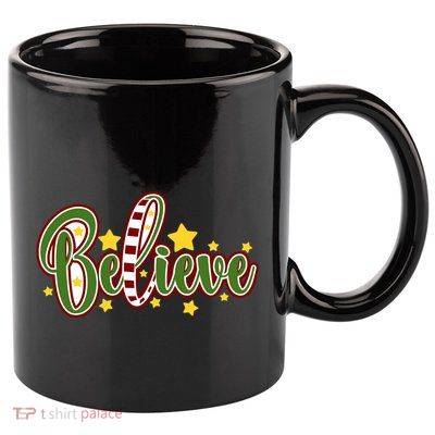 Believe In The Magic Of Christmas Gift 11oz C Handle Ceramic Mug