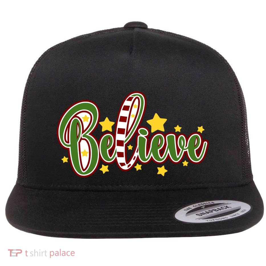 Believe In The Magic Of Christmas Gift Flatbill Hat