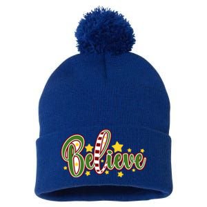 Believe In The Magic Of Christmas Gift Pom Pom 12in Knit Beanie