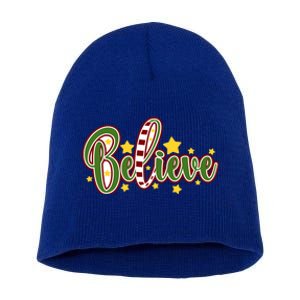 Believe In The Magic Of Christmas Gift Short Acrylic Beanie