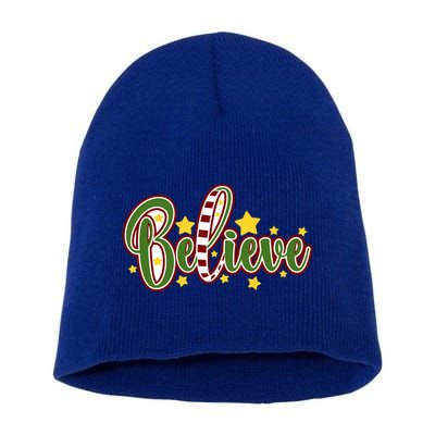 Believe In The Magic Of Christmas Gift Short Acrylic Beanie