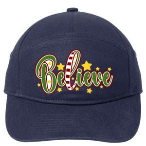 Believe In The Magic Of Christmas Gift 7-Panel Snapback Hat