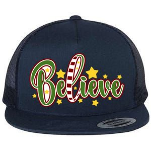 Believe In The Magic Of Christmas Gift Flat Bill Trucker Hat