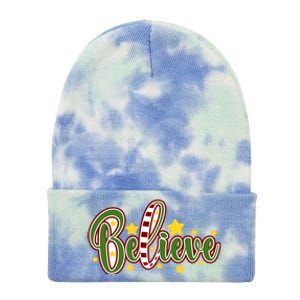 Believe In The Magic Of Christmas Gift Tie Dye 12in Knit Beanie