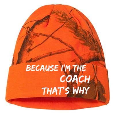 Because Im The Coach Thats Why Kati Licensed 12" Camo Beanie