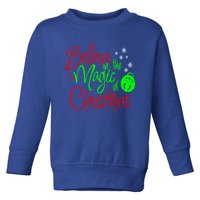 Believe In The Magic Christmas Xmas Sweater Jumper Cool Gift Toddler Sweatshirt