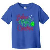 Believe In The Magic Christmas Xmas Sweater Jumper Cool Gift Toddler T-Shirt