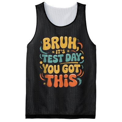 Bruh Its Test Day You Got This Testing Day Teacher Retro  Mesh Reversible Basketball Jersey Tank