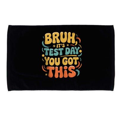 Bruh Its Test Day You Got This Testing Day Teacher Retro  Microfiber Hand Towel