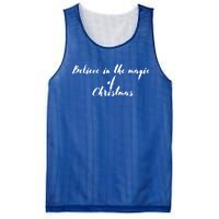 Believe In The Magic Of Christmas Gift Mesh Reversible Basketball Jersey Tank