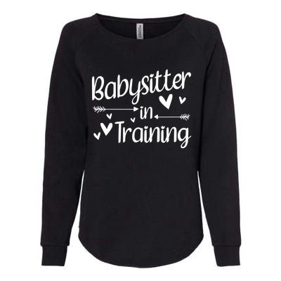 Babysitter In Training Cool Gift Womens California Wash Sweatshirt