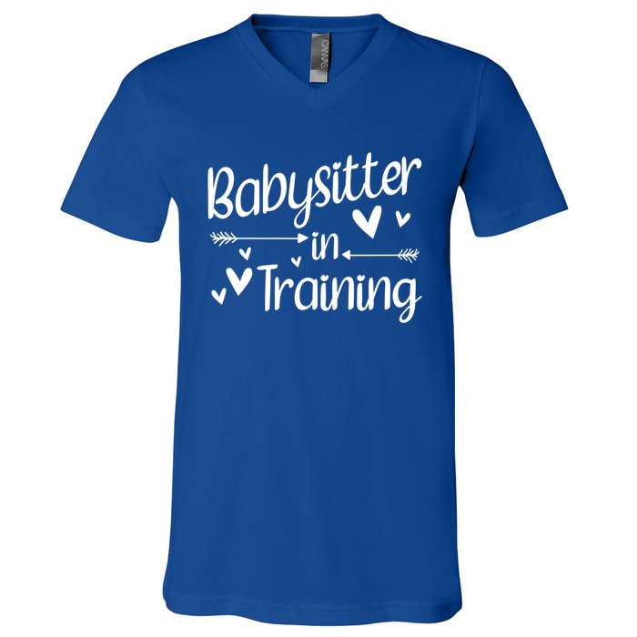 Babysitter In Training Cool Gift V-Neck T-Shirt