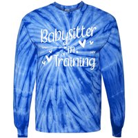 Babysitter In Training Cool Gift Tie-Dye Long Sleeve Shirt