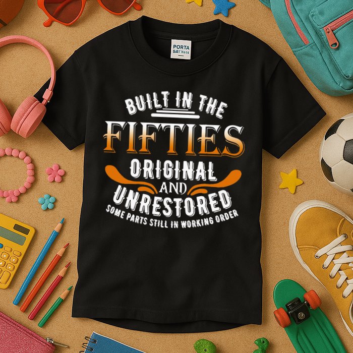 Built In The Fifties Original Unrestored Some Parts Still In Kids T-Shirt
