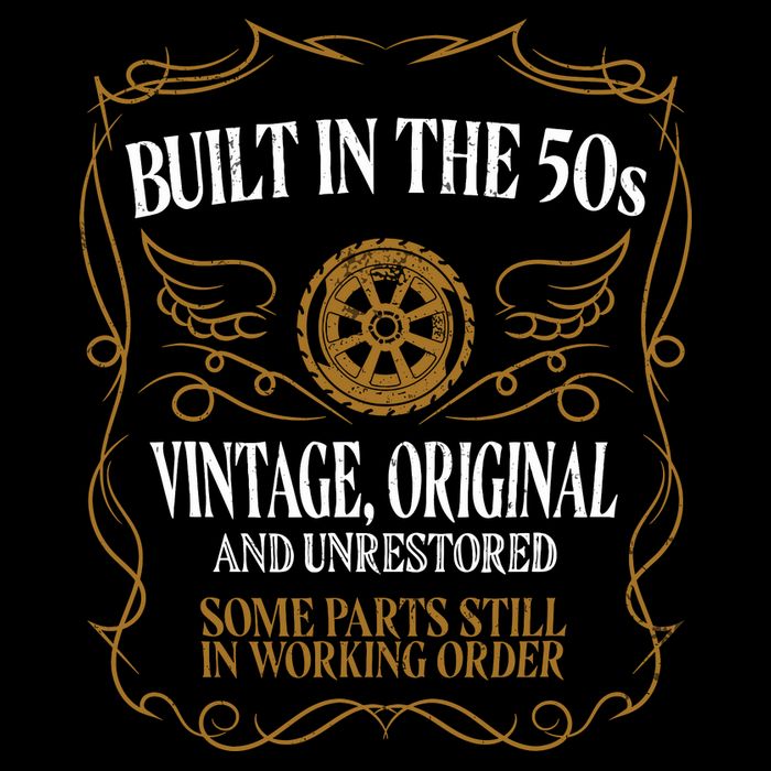 Built In The Fifties 50s Original Unrestored 70th Birthday Button