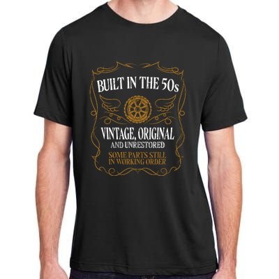 Built In The Fifties 50s Original Unrestored 70th Birthday Adult ChromaSoft Performance T-Shirt