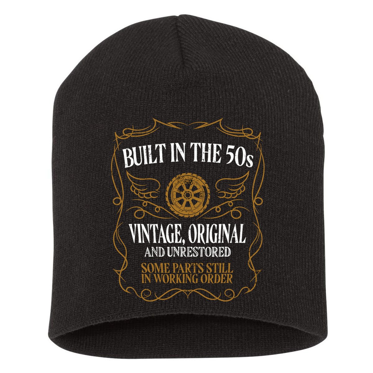 Built In The Fifties 50s Original Unrestored 70th Birthday Short Acrylic Beanie