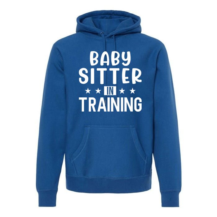 Babysitter In Training Sitter Gift Premium Hoodie