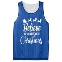 Believe In The Magic Of Christmas Gift Mesh Reversible Basketball Jersey Tank