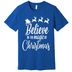 Believe In The Magic Of Christmas Gift Premium T-Shirt