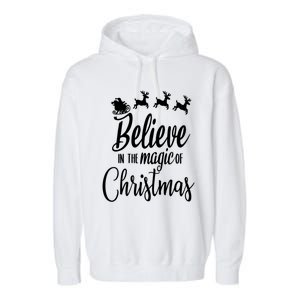 Believe In The Magic Of Christmas Gift Garment-Dyed Fleece Hoodie