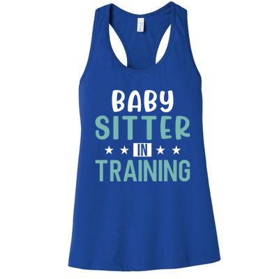 Babysitter In Training Sitter Gift Women's Racerback Tank