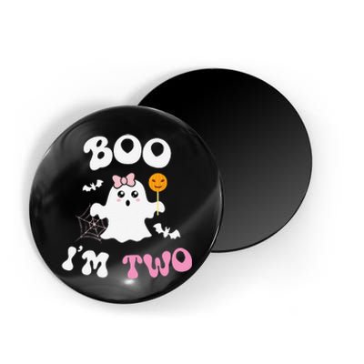 Boo IM Two Ghost Second 2nd Birthday Groovy Halloween Magnet