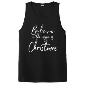 Believe In The Magic Of Christmas Jolly Festive Holiday Meaningful Gift PosiCharge Competitor Tank