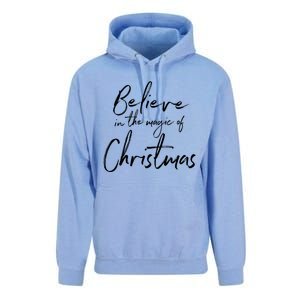 Believe In The Magic Of Christmas Jolly Festive Holiday Meaningful Gift Unisex Surf Hoodie