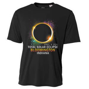 Bloomington Indiana Total Solar Eclipse April 8 2024 Cooling Performance Crew T-Shirt