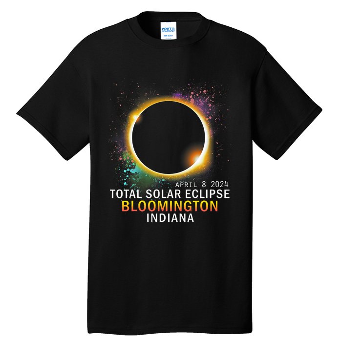 Bloomington Indiana Total Solar Eclipse April 8 2024 Tall T-Shirt