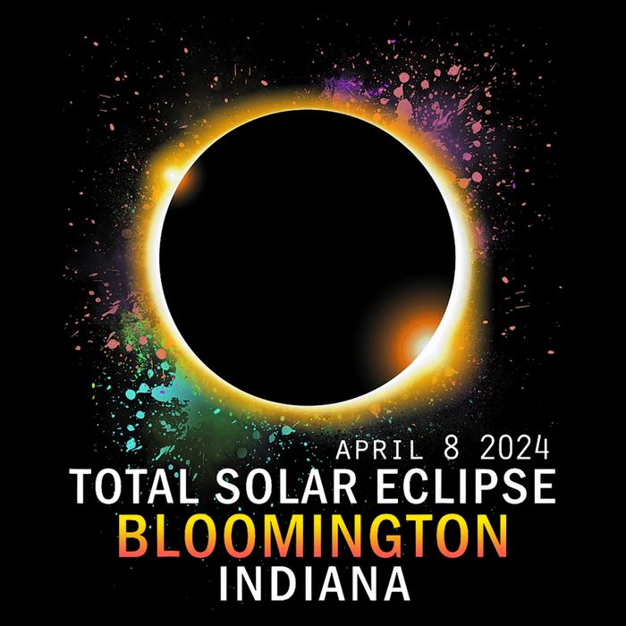 Bloomington Indiana Total Solar Eclipse April 8 2024 Daily Commute Backpack