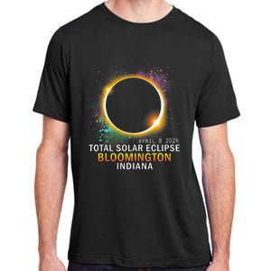 Bloomington Indiana Total Solar Eclipse April 8 2024 Adult ChromaSoft Performance T-Shirt