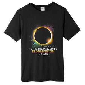 Bloomington Indiana Total Solar Eclipse April 8 2024 Tall Fusion ChromaSoft Performance T-Shirt