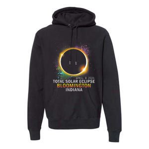 Bloomington Indiana Total Solar Eclipse April 8 2024 Premium Hoodie